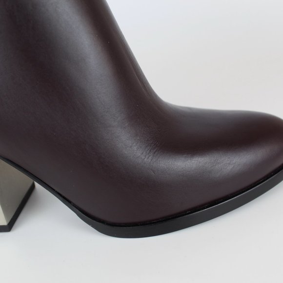 NEW Rare Alexander Wang Gabi Leather Ankle Boots | Cutout Heel | Iconic Designer - Picture 12 of 15